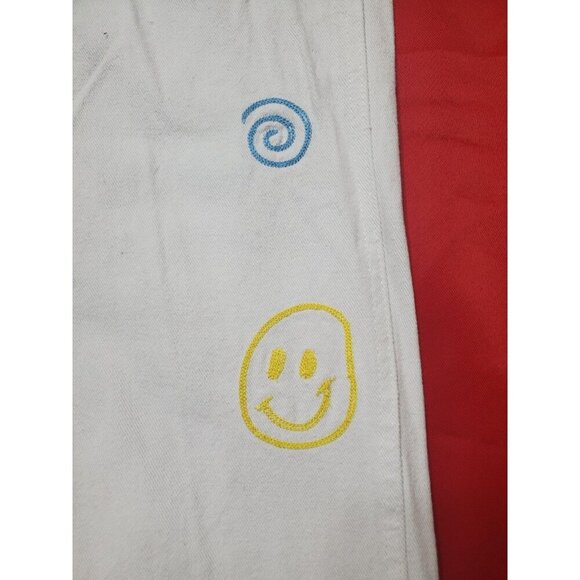 Pacsun Carpenter Pants Size 27 Womens Bootcut Festival Hippie Butterfly Mushroom - Picture 6 of 16